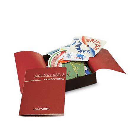 louis vuitton tafel sticker|Postcards box, 30 Airlines Labels .